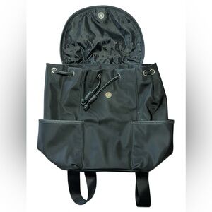DKNY Black Nylon Backpack Purse